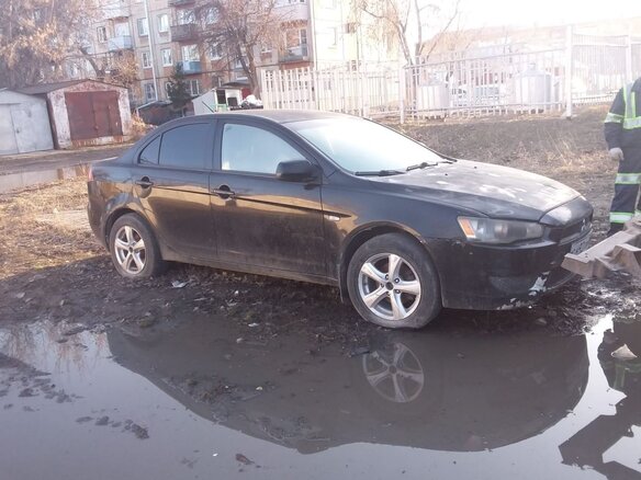 2008 Mitsubishi Lancer X, чёрный, 350000 рублей - вид 1