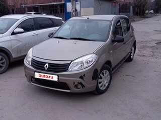 2012 Renault Sandero I, бежевый, 430000 рублей, вид 1
