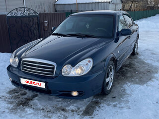 2006 Hyundai Sonata ТагАЗ IV (EF) Рестайлинг, синий, 350000 рублей, вид 1