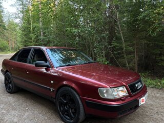1992 Audi 100 IV (C4), красный, 330000 рублей, вид 1