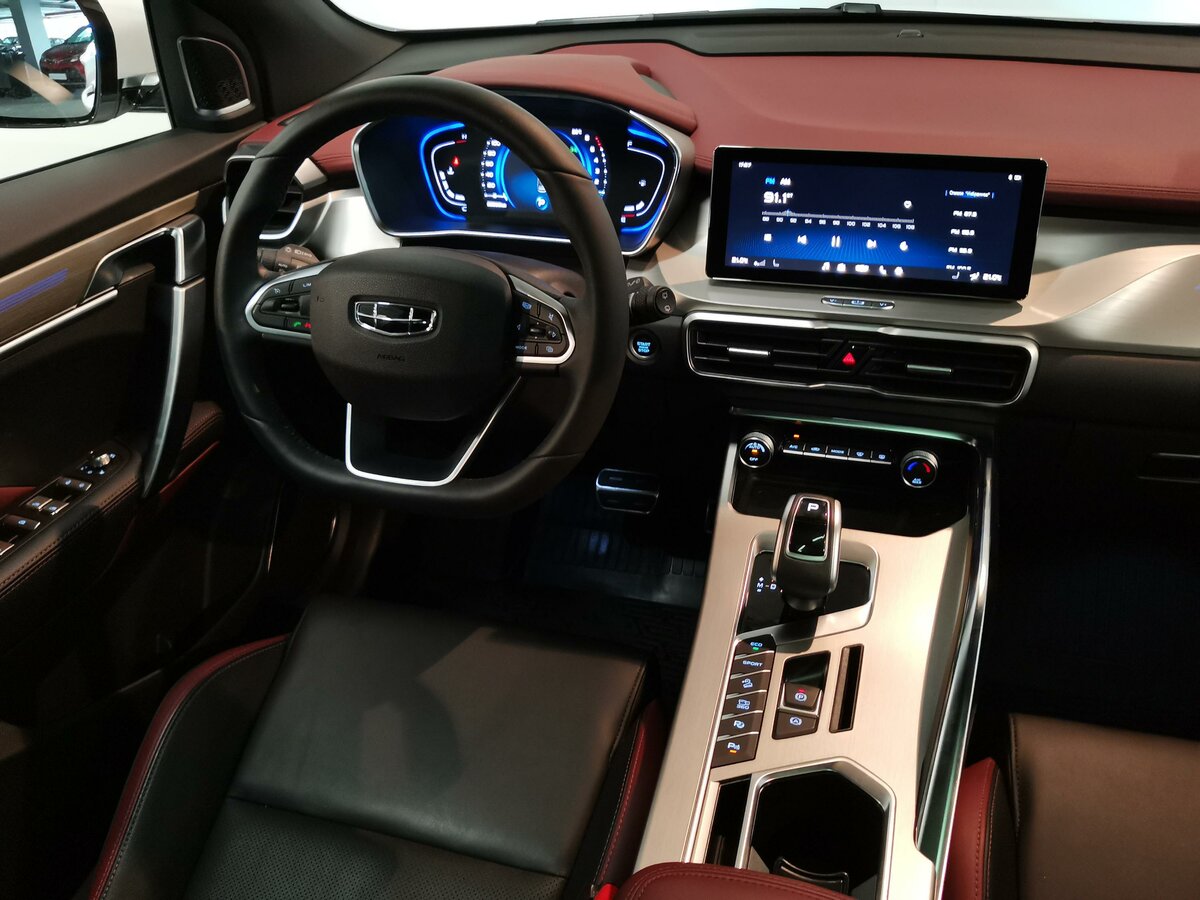 Geely coolray подсветка салона
