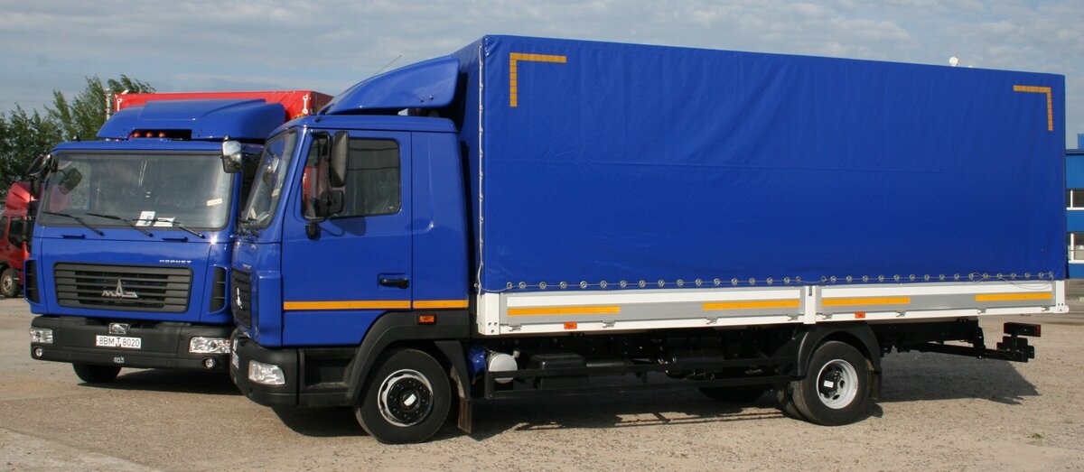 Купить новый МАЗ 4371 дизель механика в Аксае: синий тент 2021 года на ...