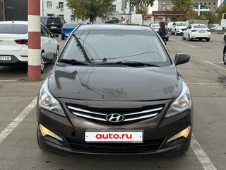 2015 Hyundai Solaris I Рестайлинг, коричневый, 530000 рублей, вид 1