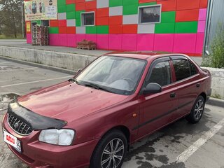 2004 Hyundai Accent ТагАЗ II, красный, 300000 рублей, вид 1