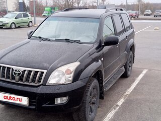 2008 Toyota Land Cruiser Prado 5-speed 120 Series Рестайлинг, чёрный, 1500000 рублей, вид 1