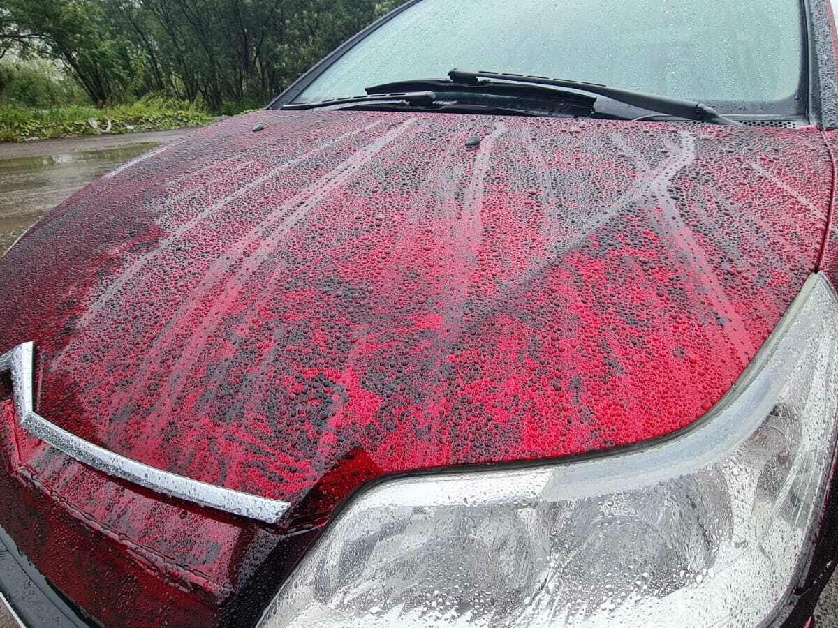 acid rain damage on cars