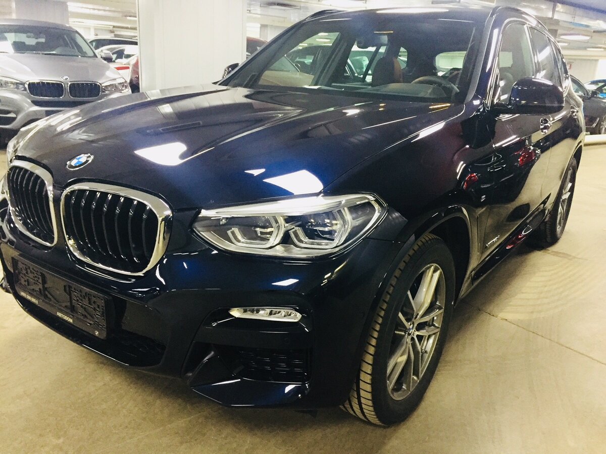 2018 BMW X3 30i xDrive III (G01), чёрный.