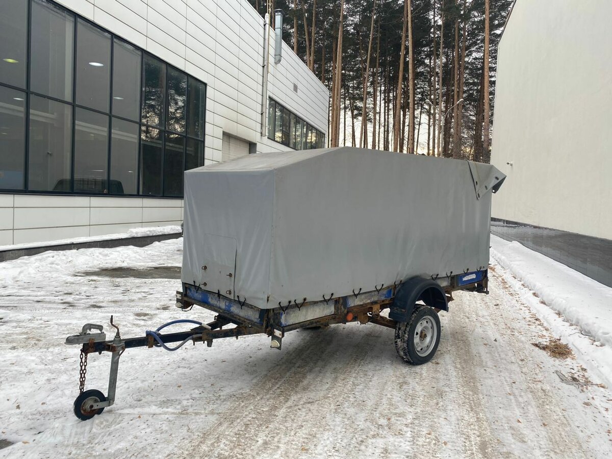 Купить б/у Курганские прицепы Крепыш 8213 03 в Берёзовском: синий ...