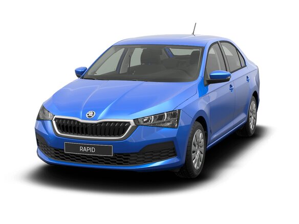 2021 Skoda Rapid II, синий