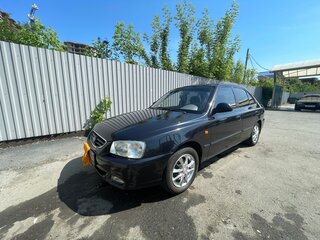 2008 Hyundai Accent ТагАЗ II, чёрный, 620000 рублей, вид 1