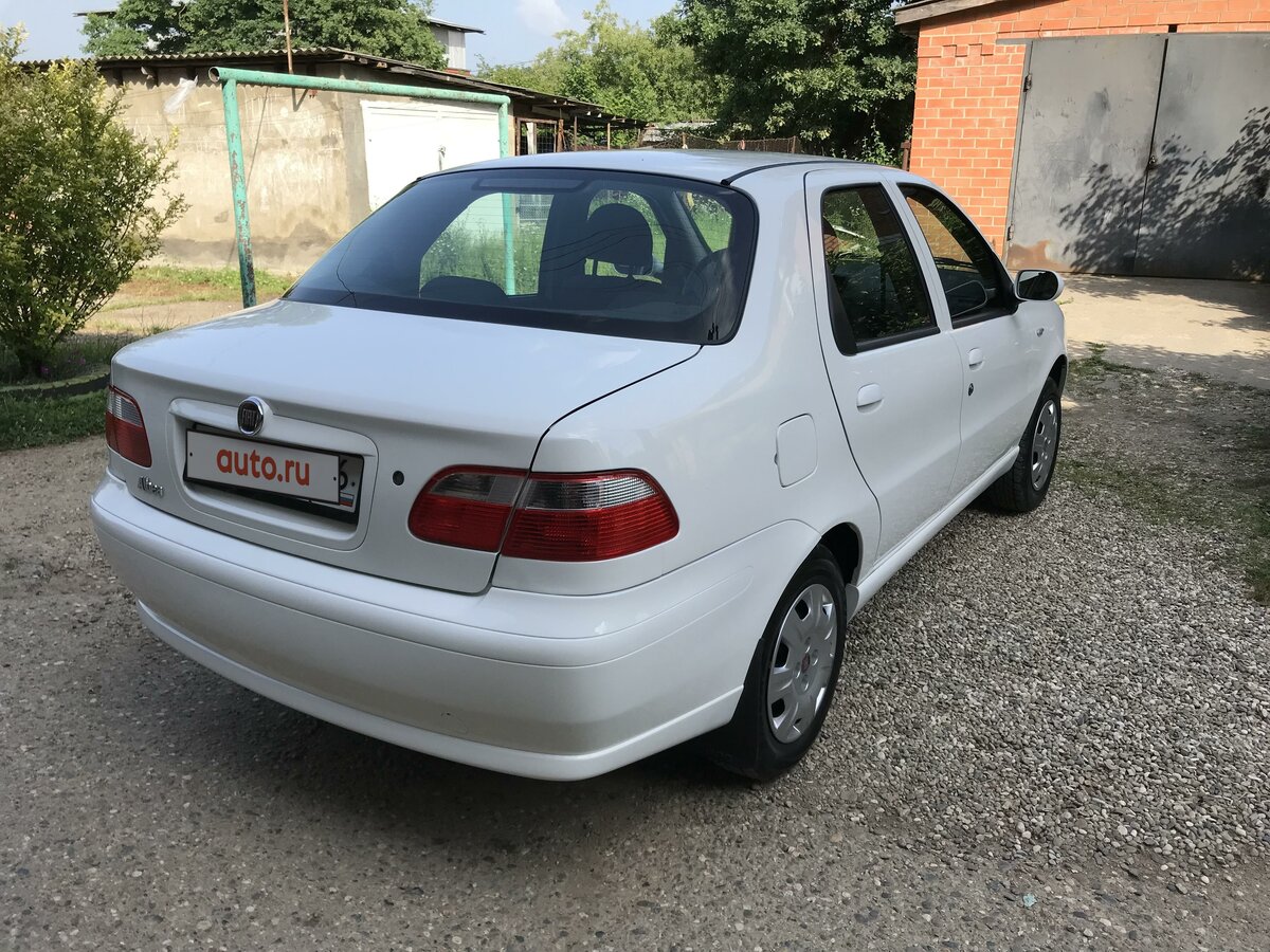 Белый фиат альбеа