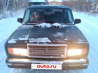 1998 Lada (ВАЗ) 2107, синий, 100000 рублей, вид 1