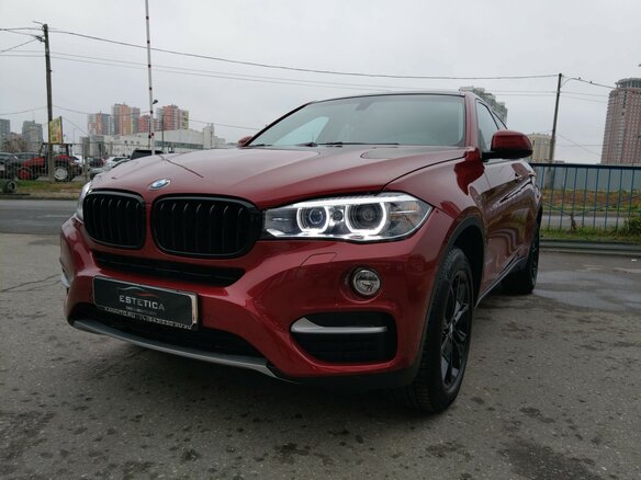 2015 BMW X6 30d II (F16), пурпурный - вид 1
