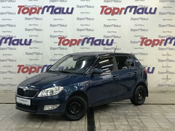 2012 Skoda Fabia II Рестайлинг, синий