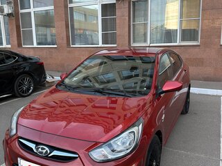 2012 Hyundai Solaris I, красный, 745000 рублей, вид 1