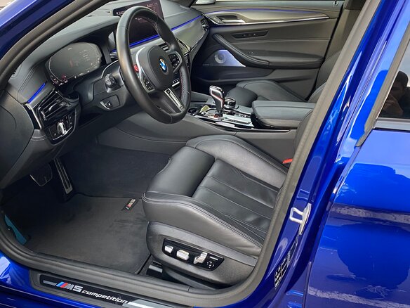 2020 BMW M5 Competition VI (F90) Рестайлинг, синий - вид 9