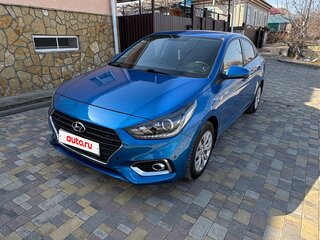 2018 Hyundai Solaris II, синий, 1335000 рублей, вид 1