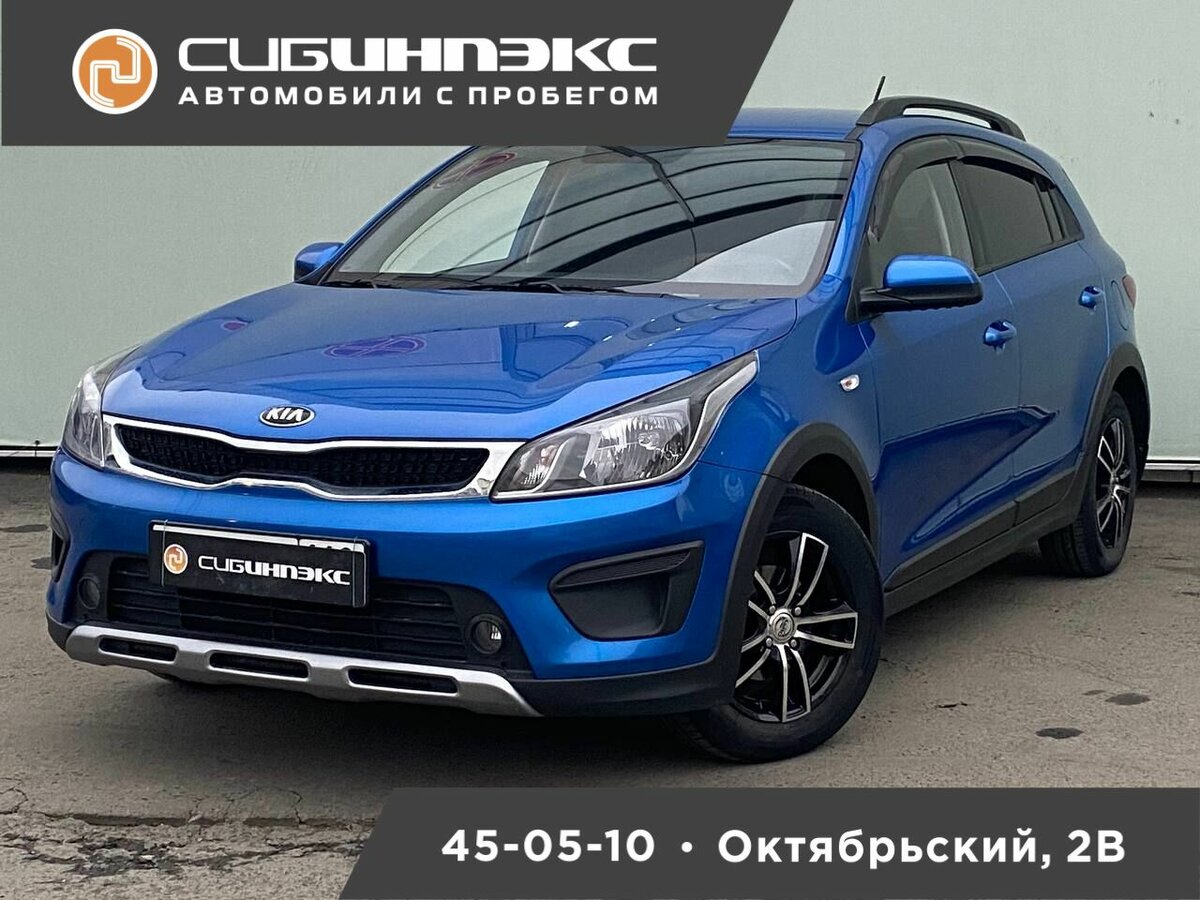 2018 синий фото Купить б/у Kia Rio IV 1.4 MT (100 л.с.) бензин механика в Кемерове: синий Киа Ри