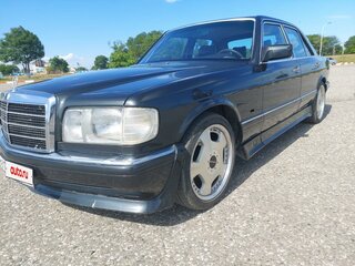 1990 Mercedes-Benz S-Класс 260 II (W126) Рестайлинг, чёрный, 1650000 рублей, вид 1