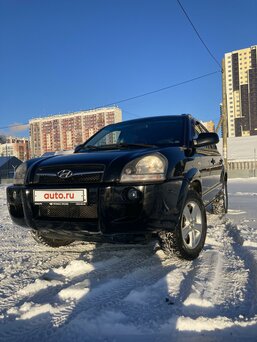 2008 Hyundai Tucson I, чёрный, 650000 рублей, вид 1