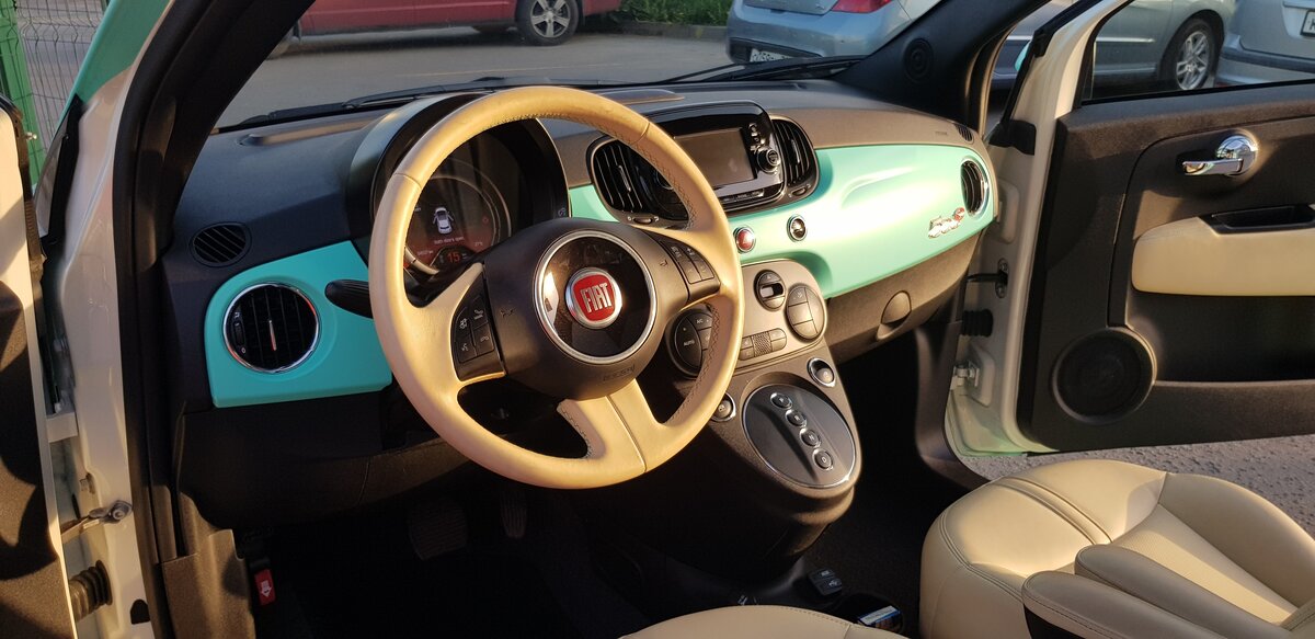 2015 Fiat 500 500e II Рестайлинг, зелёный - вид 3