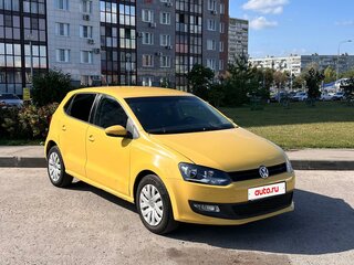 2010 Volkswagen Polo V, жёлтый, 435000 рублей, вид 1