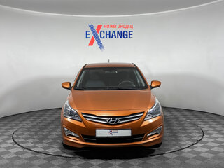 2015 Hyundai Solaris I Рестайлинг, оранжевый, 939000 рублей, вид 1