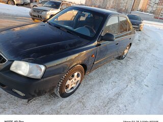 2008 Hyundai Accent ТагАЗ II, чёрный, 410000 рублей, вид 1