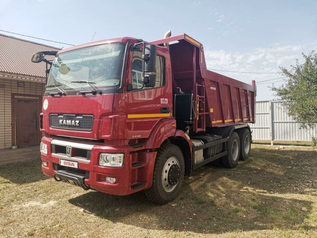 Купить б/у КамАЗ 6580 дизель механика в Ставрополе: пурпурный самосвал ...
