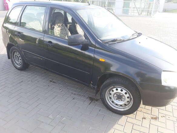 2012 Lada (ВАЗ) Kalina I, чёрный - вид 2