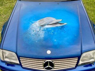 1994 Mercedes-Benz SL-Класс 500 IV (R129), синий, 2025000 рублей, вид 2