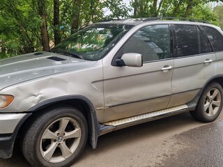 2001 BMW X5 3.0i I (E53), серебристый, 400000 рублей, вид 1