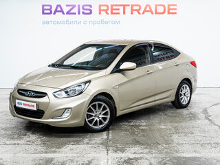 2012 Hyundai Solaris I, бежевый, 561000 рублей, вид 1
