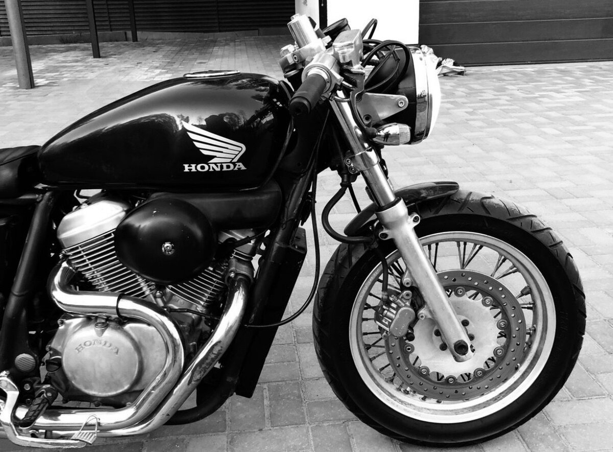 Купить б/у Honda VRX 400 в Санкт-Петербурге: синий кастом 1996 года на ...