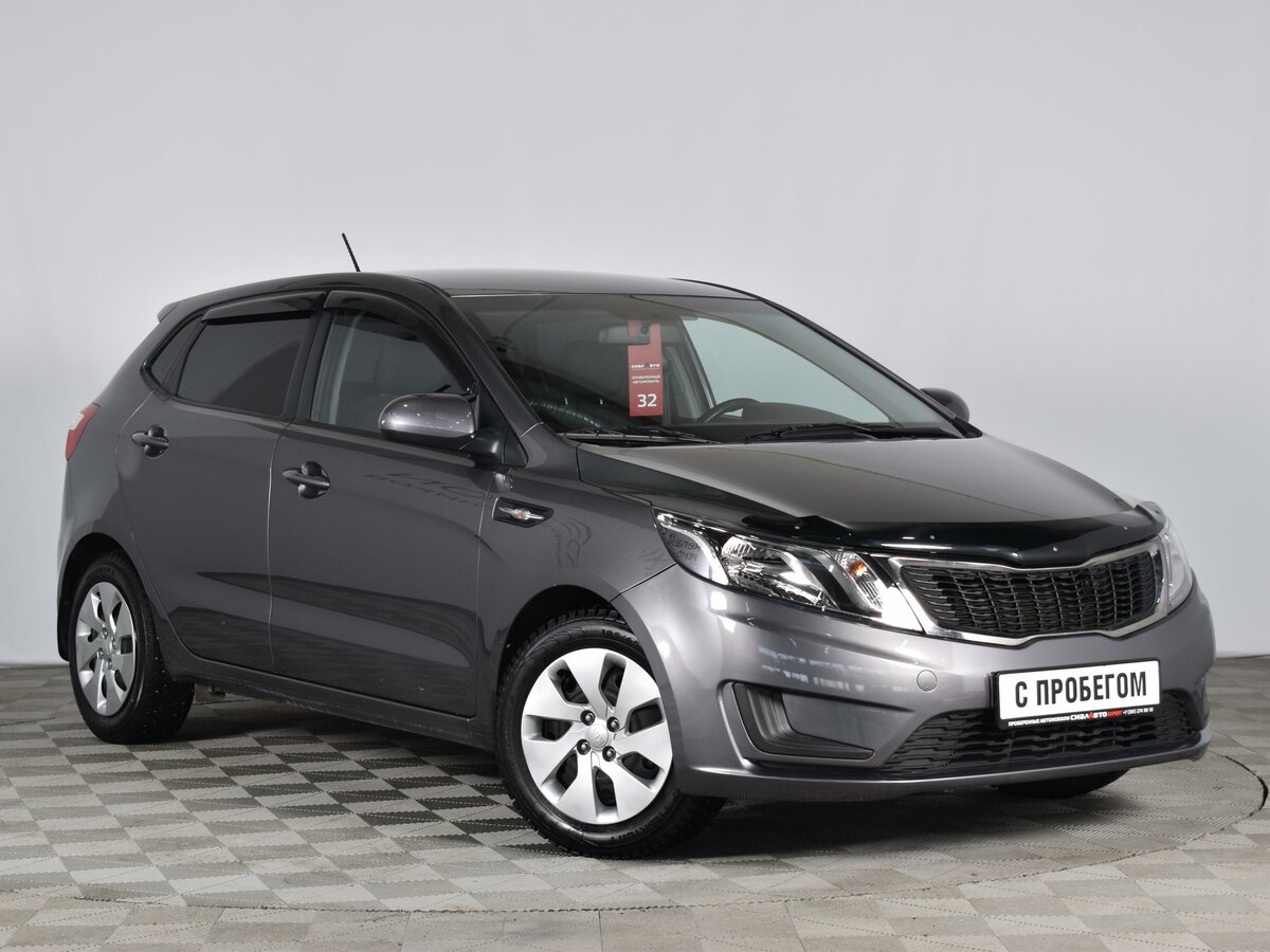 Kia Rio 2013 черная хэтчбек