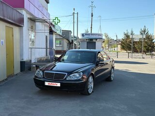 2002 Mercedes-Benz S-Класс 350 Long IV (W220) Рестайлинг, чёрный, 1100000 рублей, вид 1