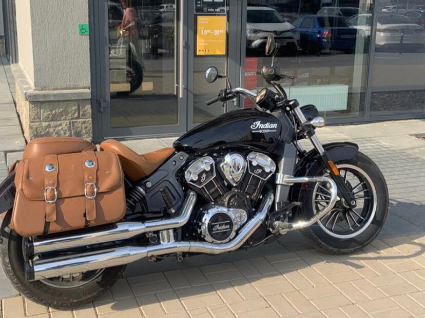 Indian Scout с коляской