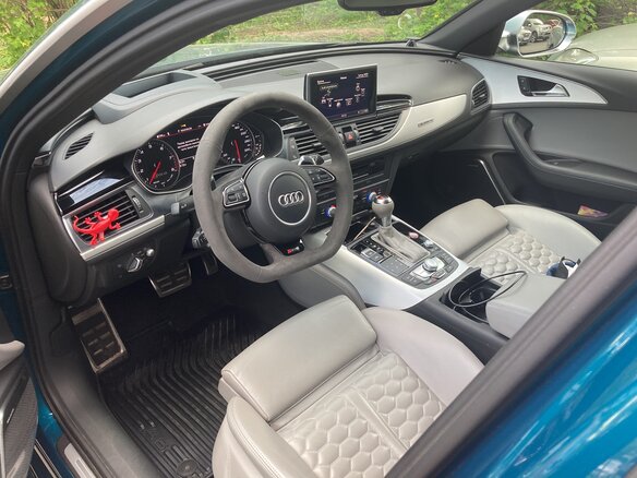 2015 Audi RS 6 III (C7) Рестайлинг, зелёный - вид 4