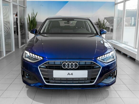 2021 Audi A4 35 TFSI V (B9) Рестайлинг, синий - вид 3