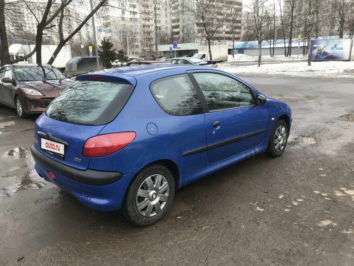 Peugeot 206 синий