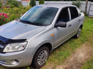 2014 Lada (ВАЗ) Granta I, серебристый, 420000 рублей, вид 1