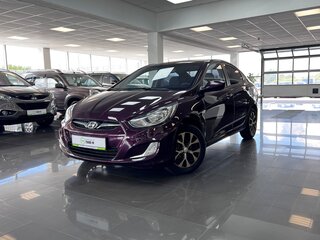2011 Hyundai Solaris I, фиолетовый, 775000 рублей, вид 1