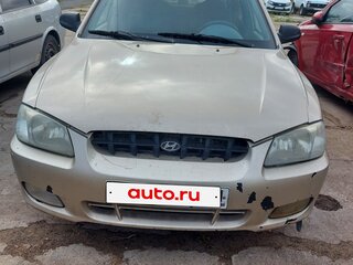 2002 Hyundai Accent II, бежевый, 150000 рублей, вид 1