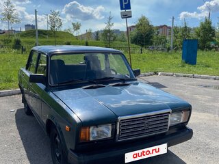 2007 Lada (ВАЗ) 2107, зелёный, 114000 рублей, вид 1