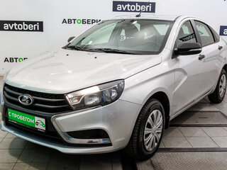 2019 Lada (ВАЗ) Vesta I, серебристый, 909000 рублей, вид 1