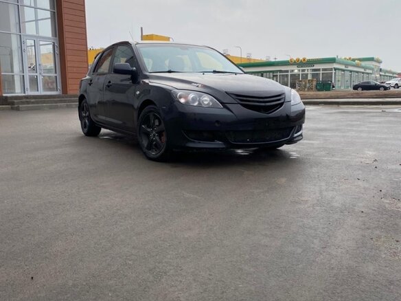 2006 Mazda 3 I (BK), чёрный - вид 3