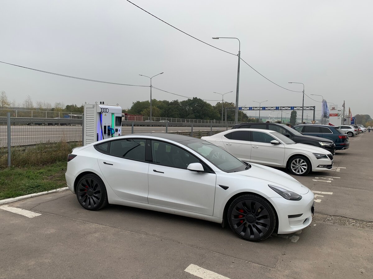 2021 Tesla Model 3 Performance I, белый - вид 1