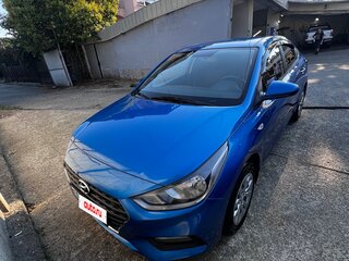 2018 Hyundai Solaris II, синий, 1270000 рублей, вид 1