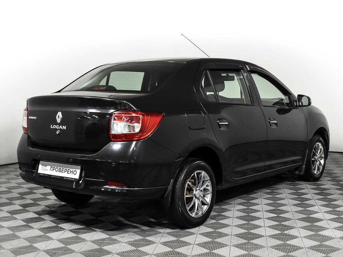 2015 Renault Logan II, чёрный - вид 4