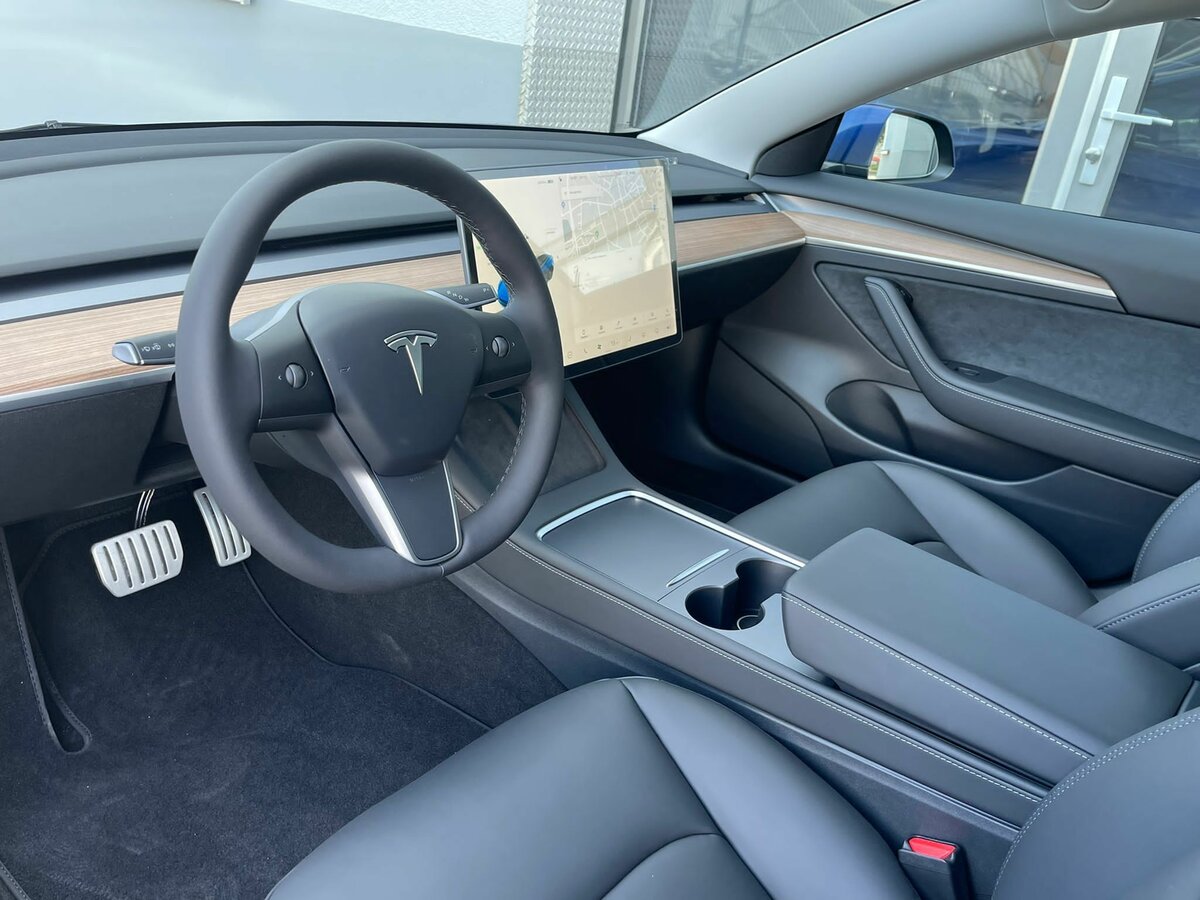 2021 Tesla Model 3 Performance I, синий - вид 8